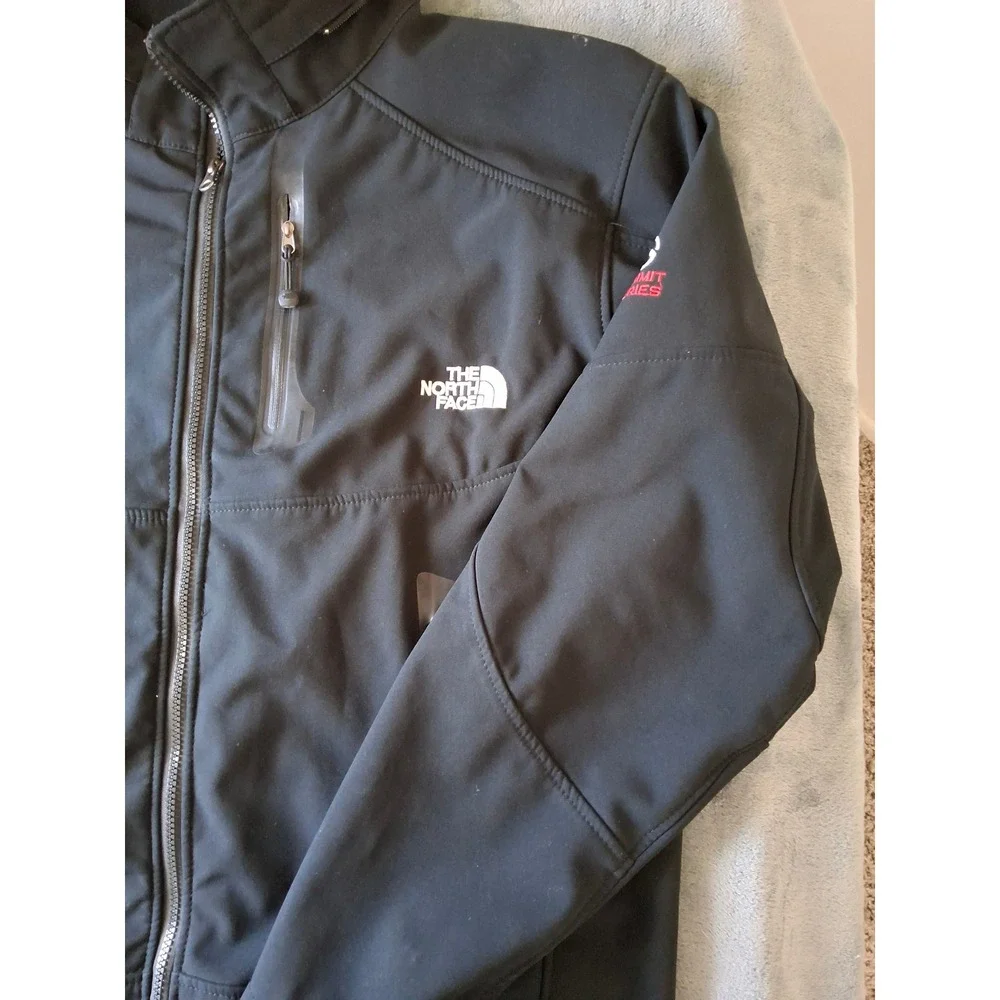 The North Face Summit Series Softshell Jacket Mens XXL Black Full Zip Coat